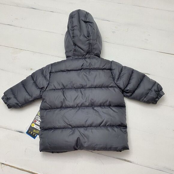 New Child’s iXTREME Winter Puffer Coat Gray Polyester Unisex Sz 12 Months - Picture 2 of 8